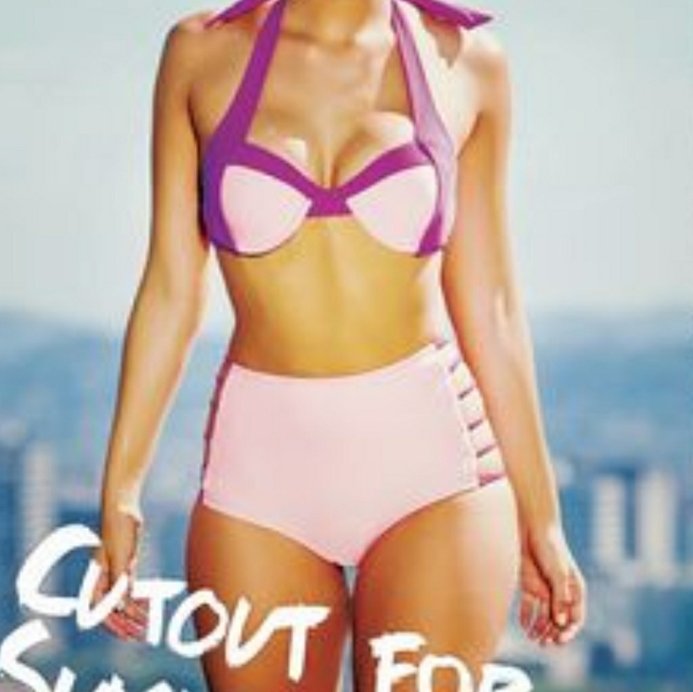 YMI blue 2 piece swimsuit
